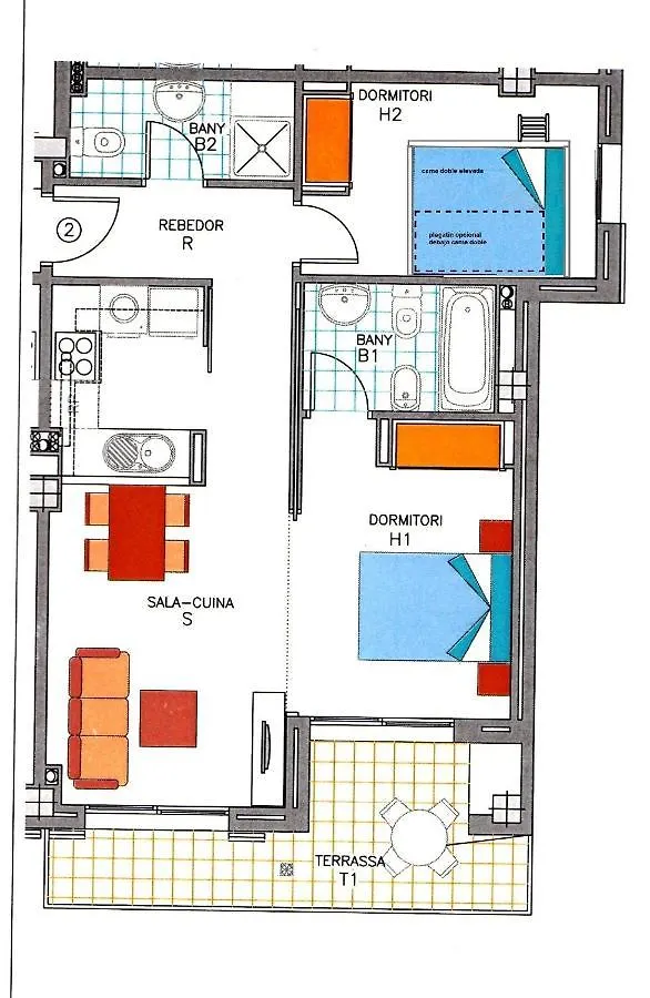 公寓 Apartamento Cala Busquets 休达德亚